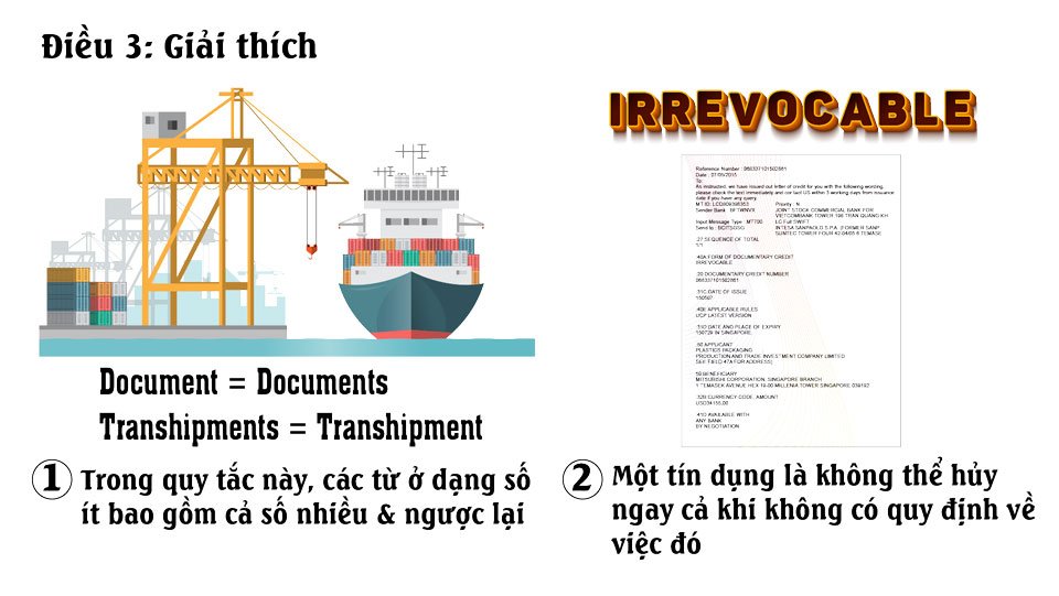 Điều 3 Tài liệu UCP 600 giải thích