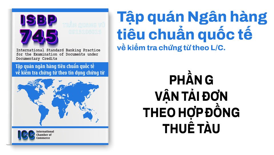 Phần G_Vận tải đơn theo hợp đồng thuê tàu