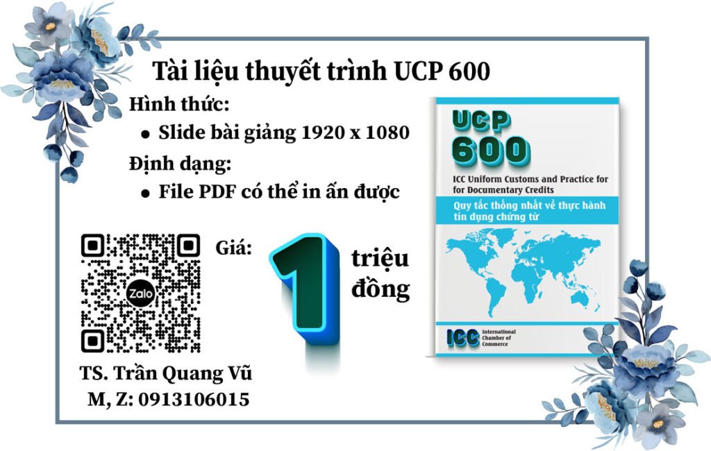 Tài liệu UCP 600 thuyết trình